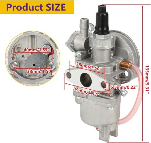 47cc المكربن ​​كارب طوقا 49cc 2 السكتة الدماغية MTA1 MTA2 البسيطة الاطفال حفرة الجيب رباعية الترابية دراجة ATV سباق سوبر أجزاء الدراجة in Saudi Arabia