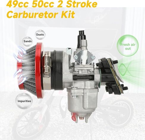 47cc المكربن ​​كارب طوقا 49cc 2 السكتة الدماغية MTA1 MTA2 البسيطة الاطفال حفرة الجيب رباعية الترابية دراجة ATV سباق سوبر أجزاء الدراجة in Saudi Arabia