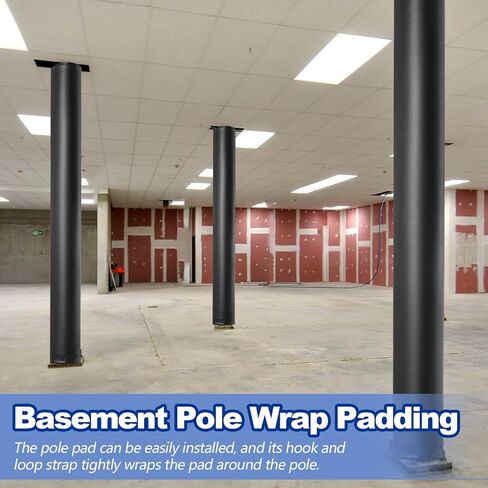 وسادات عمود كرة السلة بسمك 1.57 بوصة وطول 47.2 بوصة، بطانات عمود كرة السلة مقاومة للطقس ومقاومة للماء وبطانة عمود المرآب لجميع الأحوال الجوية لعمود مربع 4 بوصات لحماية اللاعب وسلامته in Kuwait