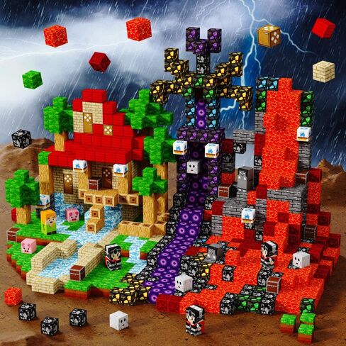 150PCS Magnetic Building Blocks Set Toys, Kids Classroom Magnet Blocks Toy for Toddlers STEM Learning, Construction Stacking Toy for Kids Boys and Girls Christmas Birthday Gifts in Kuwait