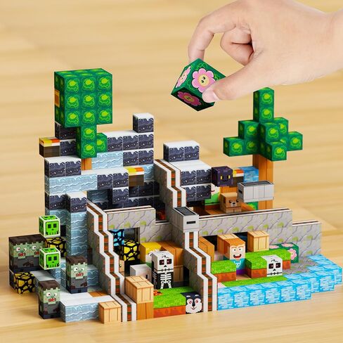 150PCS Magnetic Building Blocks Set Toys, Kids Classroom Magnet Blocks Toy for Toddlers STEM Learning, Construction Stacking Toy for Kids Boys and Girls Christmas Birthday Gifts in Kuwait