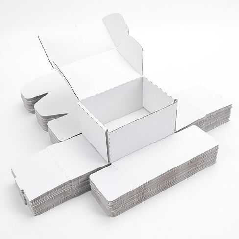 10 Pack 6x4x3" Small Shipping Boxes, Brown Corrugated Cardboard Boxes for Small Business Mailing, Storage, Gift Packaging in Saudi Arabia