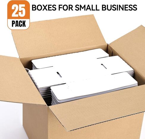 10 Pack 6x4x3" Small Shipping Boxes, Brown Corrugated Cardboard Boxes for Small Business Mailing, Storage, Gift Packaging in Saudi Arabia