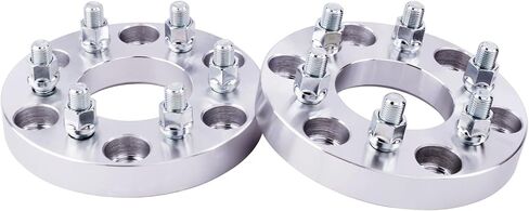 محولات عجلات DCVAMOUS 4PC 6x5.5 إلى 6x120 1 بوصة مع مسامير 14x1.5 متوافقة مع Chevy GMC 6 Lug لـ 1999-2022 Silverado Sierra 1500 | 1988-2022 سوبربان يوكون | 1995-2022 تاهو | 2019-2022 رام1500 in Saudi Arabia