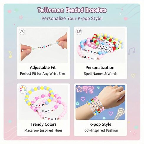 SAVITO Matching Friendship Bracelets Kroean Pop Huntrix Merch Bracelets for Outfit rumi accessories jinu zoey mira Costume Christmas Jewelry Gifts for Girls Kids in Saudi Arabia