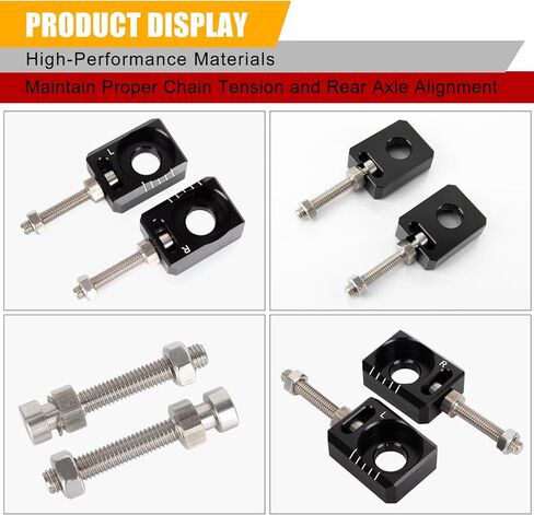 PSLER 2PCS Chain Tensioner Adjuster - Rear Axle Blocks Chain Adjuster with Dual-Side Measurement Scale - for Precise Alignment and Smooth Riding, Compatible with Light Bee X Segway X160 X260 Dirt Bike in Saudi Arabia