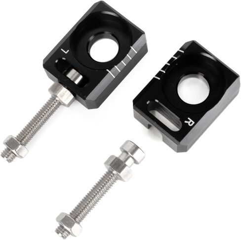 PSLER 2PCS Chain Tensioner Adjuster - Rear Axle Blocks Chain Adjuster with Dual-Side Measurement Scale - for Precise Alignment and Smooth Riding, Compatible with Light Bee X Segway X160 X260 Dirt Bike in Saudi Arabia