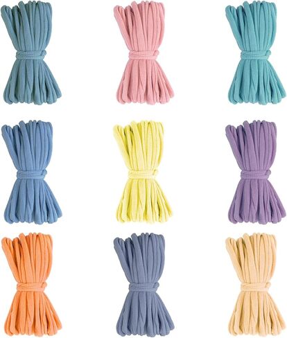 FEBSNOW 180PCS Weaving Loom Refill Loops 9 Color Loom Loops Potholder Rainbow Weaving Loom Bands Flexible Loops Kit for Kids Adults DIY Knitting Craft in Saudi Arabia