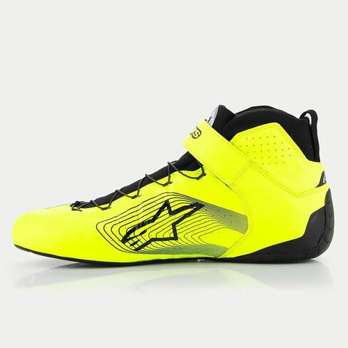 Alpinestars Tech-1 Z V3 Driving Shoes SFI - Size 10.5 - Yellow Fluorescent/Black (2715524-551-10.5) in Saudi Arabia