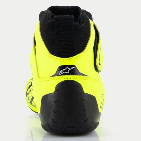 Alpinestars Tech-1 Z V3 Driving Shoes SFI - Size 10.5 - Yellow Fluorescent/Black (2715524-551-10.5) in Saudi Arabia