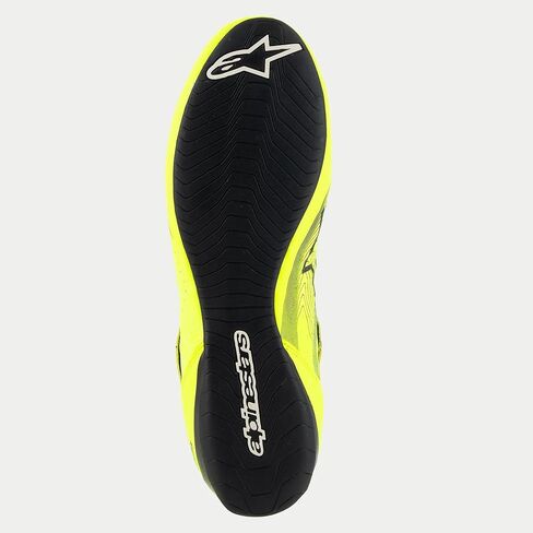 Alpinestars Tech-1 Z V3 Driving Shoes SFI - Size 10.5 - Yellow Fluorescent/Black (2715524-551-10.5) in Saudi Arabia