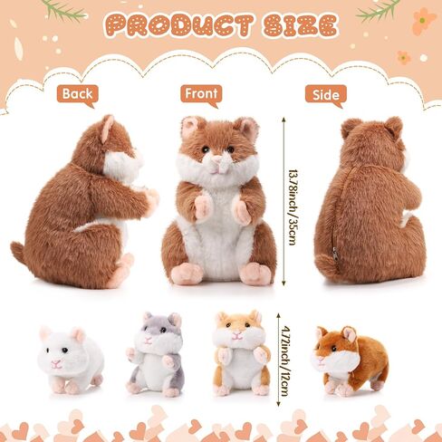 DEEKIN 5 Pcs Adorable Groundhog Plush Set 14 Inch Mommy Groundhog Stuffed Animal with 4 Cute Plush Babies in Her Belly Soft Cuddly Marmot Plushie for Toddlers Boys Girls Birthday Party Favors Gifts in Kuwait