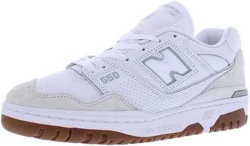 New Balance 550 Sneaker, White/Gum/White, 14.5 US Women/13 US Men in Saudi Arabia