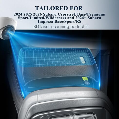 BIBIB0 2024 Crosstrek منظم وحدة التحكم المركزية لعام 2023 2024+ Subaru Crosstrek & 2024 Subaru Impreza Console Trays 2023 Crosstrek إدراج قفاز البليت منظم 2024 Crosstrek طبقات مزدوجة in Saudi Arabia