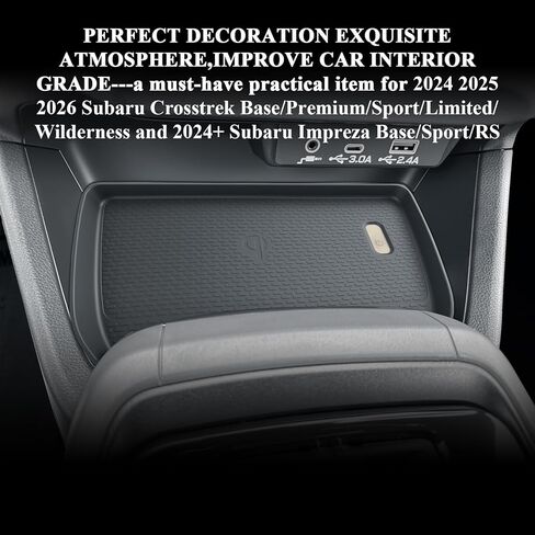 BIBIB0 2024 Crosstrek منظم وحدة التحكم المركزية لعام 2023 2024+ Subaru Crosstrek & 2024 Subaru Impreza Console Trays 2023 Crosstrek إدراج قفاز البليت منظم 2024 Crosstrek طبقات مزدوجة in Saudi Arabia