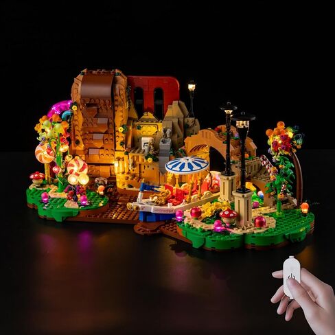 مجموعة إضاءة LED Kyglaring متوافقة مع مكعبات البناء Lego Willy Wonka & The Chocolate Factory 21360، ترقية التحكم باللمس والتعتيم، ملحقات الإضاءة لمجموعة نماذج Lego 21360، الأضواء فقط in Saudi Arabia