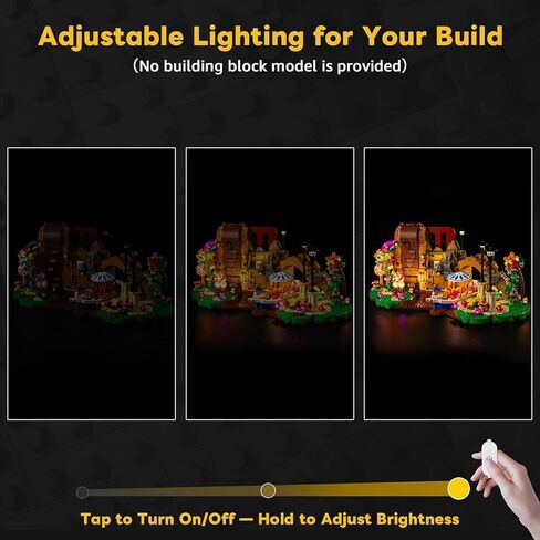 مجموعة إضاءة LED Kyglaring متوافقة مع مكعبات البناء Lego Willy Wonka & The Chocolate Factory 21360، ترقية التحكم باللمس والتعتيم، ملحقات الإضاءة لمجموعة نماذج Lego 21360، الأضواء فقط in Saudi Arabia