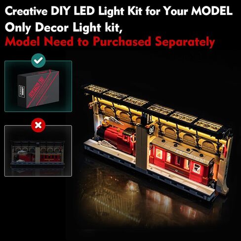 طقم إضاءة متوافق مع Lego 76450 Book Nook: Hogwarts Express - لا يوجد نموذج فقط، ملحقات إضاءة LED متوافقة مع ديكور Lego Shelf: The Hogwarts Express (الإصدار القياسي) in Saudi Arabia