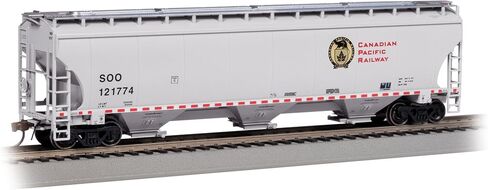 قطارات باخمان - Trinity 5161 3-Bay Covered Hopper - المحيط الهادئ الكندي #121774 (SOO) - مقياس HO in Saudi Arabia
