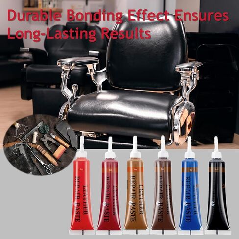 طقم إصلاح الجلد والفينيل 21 قطعة | إصلاح التمزقات والثقوب والخدوش والتقشير على الأثاث ومقاعد السيارات والسترات | تطبيق سريع، ألوان قابلة للمزج، جميع أنواع الجلود in Kuwait