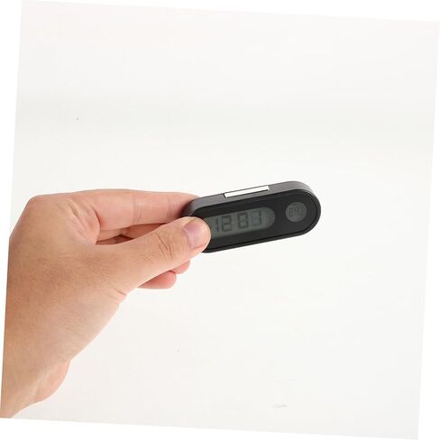 Small Clock with Backlight Temperature Display Mini Electronic Dashboard Clock Portable and Temperature Monitor for Vehicle Use in Saudi Arabia