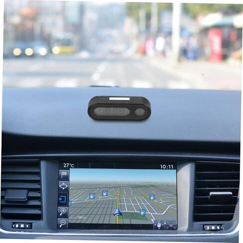 Small Clock with Backlight Temperature Display Mini Electronic Dashboard Clock Portable and Temperature Monitor for Vehicle Use in Saudi Arabia