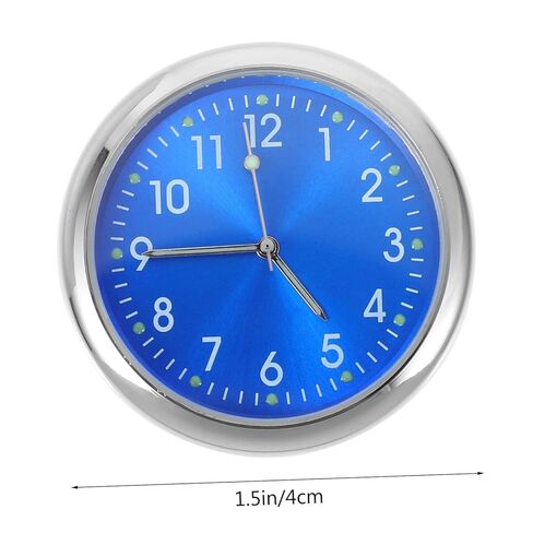 PRETYZOOM ساعة لوحة سيارة لاصقة مثبتة على السيارة ساعة تناظرية مضيئة سطح مرآة تركيب ثابت للسيارات in Saudi Arabia