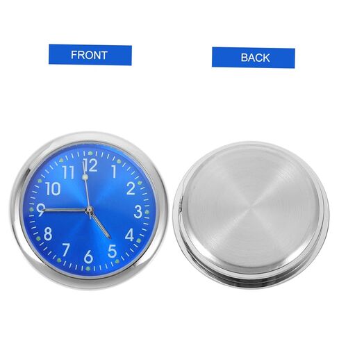 PRETYZOOM ساعة لوحة سيارة لاصقة مثبتة على السيارة ساعة تناظرية مضيئة سطح مرآة تركيب ثابت للسيارات in Saudi Arabia