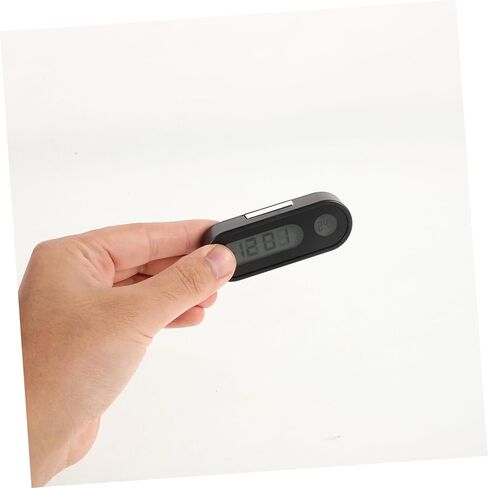 Dashboard Clock with Backlight and Digital Temperature Display Compact Vehicle Clock for Accurate Timekeeping and Easy Reading in Low Light Portable Design for Cars and Trucks in Kuwait