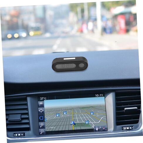 Dashboard Clock with Backlight and Digital Temperature Display Compact Vehicle Clock for Accurate Timekeeping and Easy Reading in Low Light Portable Design for Cars and Trucks in Kuwait