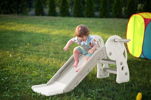 Toddler Slide for Kids Ball Pit Indoor Slide for Toddlers Baby with Basketball Hoop Slideway for Ball Pit Toddlers Kids in Kuwait