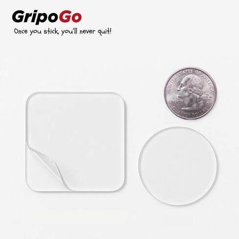 Nano Adhesive Stickers (100pcs) - Heavy-Duty Double-Sided Clear Gel Mounting Pads - Washable, Reusable & Traceless Sticky Squares & Circles for Multi-Surface Use, Rug Grip, Wall & DIY Projects in Saudi Arabia
