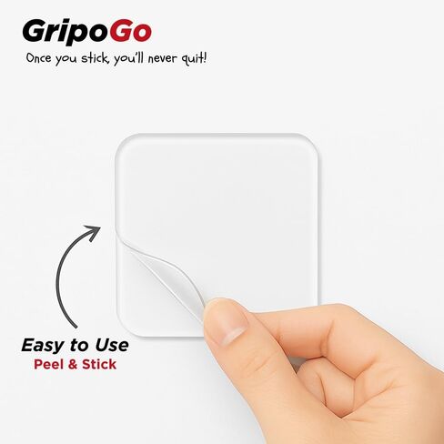 Nano Adhesive Stickers (100pcs) - Heavy-Duty Double-Sided Clear Gel Mounting Pads - Washable, Reusable & Traceless Sticky Squares & Circles for Multi-Surface Use, Rug Grip, Wall & DIY Projects in Saudi Arabia