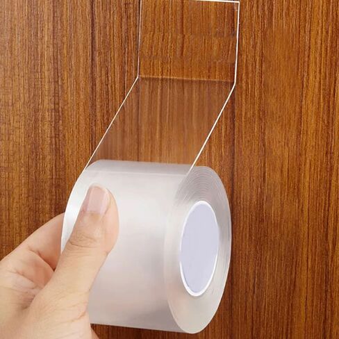 1m Invisible Two Sided Tape Heavy Duty for Decoration, Home Repair, Greeting Cards, No Damage, Double Sided Tape for Crafts Wall Safe Tape Transparent High Adhesive Nano Tape Wall Safe Tape in Saudi Arabia