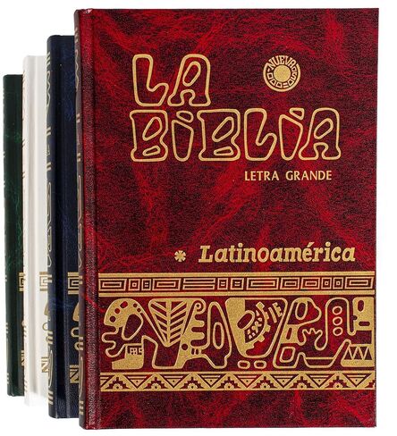 Biblia Catolica Latinoamericana Letra Grande Edicion Cartone, Easy Study Notes, The Beautiful Latin American Catholic Bible (Spanish Edition)(Letra Grande) (Assorted Color) in Saudi Arabia