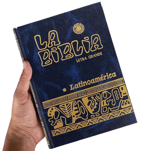 Biblia Catolica Latinoamericana Letra Grande Edicion Cartone, Easy Study Notes, The Beautiful Latin American Catholic Bible (Spanish Edition)(Letra Grande) (Assorted Color) in Saudi Arabia