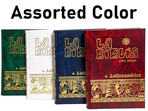 Biblia Catolica Latinoamericana Letra Grande Edicion Cartone, Easy Study Notes, The Beautiful Latin American Catholic Bible (Spanish Edition)(Letra Grande) (Assorted Color) in Saudi Arabia