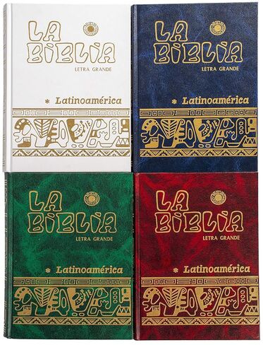 Biblia Catolica Latinoamericana Letra Grande Edicion Cartone, Easy Study Notes, The Beautiful Latin American Catholic Bible (Spanish Edition)(Letra Grande) (Assorted Color) in Saudi Arabia