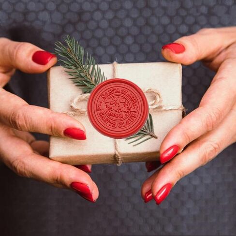 Santa Claus Wax Seal Stickers, ONWINPOR Christmas Tree Star Envelope Seal Stickers, 50 Pcs Self- Adhesive Prosecco Wax Sealingstickers in 3 Styles Perfect for Christmas in Saudi Arabia