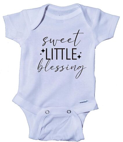 Ink Trendz Sweet Little Blessing Onesie, Pregnancy Announcement Unisex Baby Onesie in Saudi Arabia