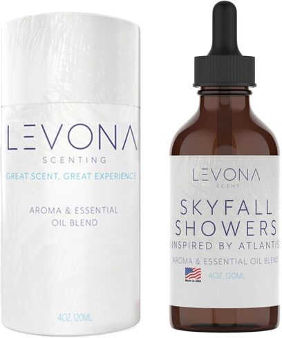 Levona Scent Essential Oil - Fresh Aroma for Home, Office, Hotel & Spa, Perfect in Humidifiers and Diffusers, Luxury Fragrance, With Roses, Geranium, Zesty Lemon Notes - 700ml/ 23 fl oz, Blissful Aura in Kuwait