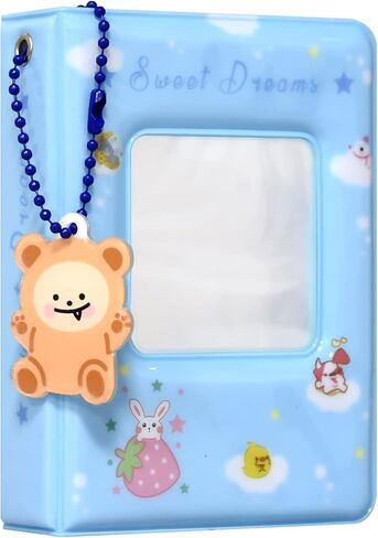 كتاب حامل بطاقات Kpop Photocard مقاس 3 بوصات، ألبوم صور صغير Kpop Photocard Binder، حامل بطاقات صور مجوف على شكل قلب الحب ألبوم Kpop 40 جيبًا مع قلادة جميلة لمجموعة الصور (أبيض) in Kuwait