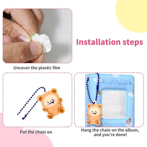 كتاب حامل بطاقات Kpop Photocard مقاس 3 بوصات، ألبوم صور صغير Kpop Photocard Binder، حامل بطاقات صور مجوف على شكل قلب الحب ألبوم Kpop 40 جيبًا مع قلادة جميلة لمجموعة الصور (أبيض) in Kuwait