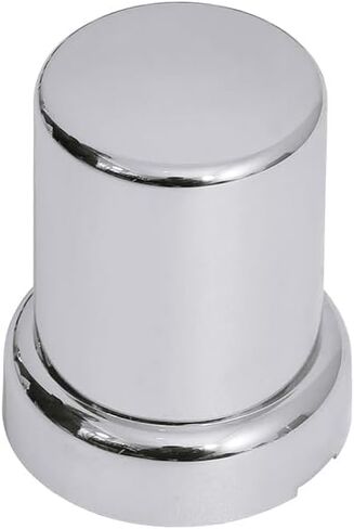 33mm by 2-3/8in Chrome ABS Plastic Lug Nut Covers Push On Small Spiked Top Flanged Nut Cover Caps for Semi Trucks (Pack of 20) in Saudi Arabia