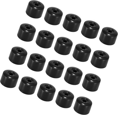 Motoforti 17mm ID Wheel Lock Lug Bolt Nut Cover Cap with Remove Dismantle Tool,for Volkswagen Eos 2007-2015,Plastic,1K0601173,Black,20 Pcs in Saudi Arabia