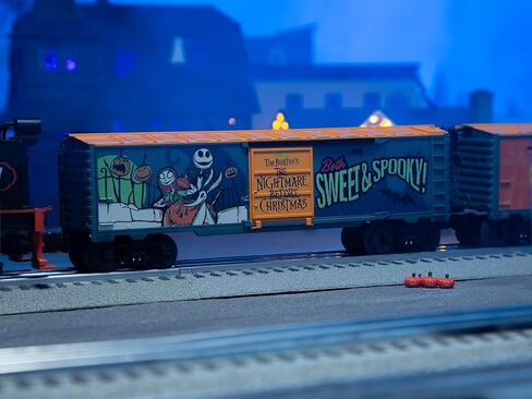 Lionel Disney The Nightmare Before Christmas Glow in The Dark Halloween O Gauge Model Train Boxcar in Saudi Arabia