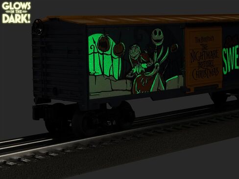 Lionel Disney The Nightmare Before Christmas Glow in The Dark Halloween O Gauge Model Train Boxcar in Saudi Arabia