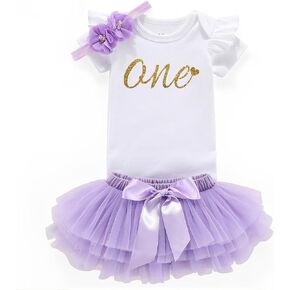shlrzy First Birthday Dresses Tutu for Baby Girl 1St Birthday Outfit 1 Year Old Girl Clothes