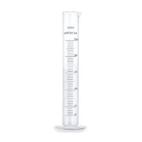 HOBBYIN 250 ML Hydrometer Test Jar, Measuring Cylinder,Test Homebrewed Beer, Wine, Mead, Cider,Easy to Use & Read