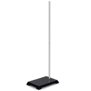 Labasics Lab Stand, 8 x 5 inch Cast Iron Support Ring Stand with 22.44 inch Rod for Laboratory